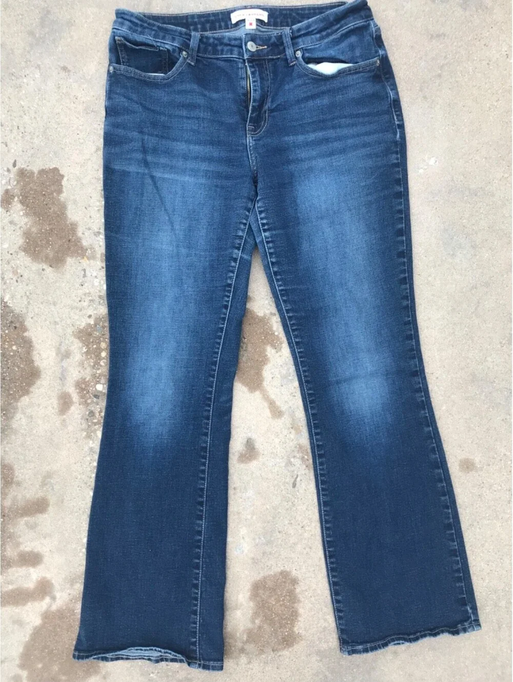 Lucky Brand Womens Lolita Boot Cut Blue Jeans 14/32R Stretch Cowgirl Lite Fading